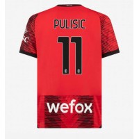 Pánský Fotbalový dres AC Milan Christian Pulisic #11 2023-24 Domácí Krátký Rukáv